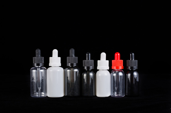 Tropffflaschen 10-120ml Glatte Schraubkappe Custom Logo Transparent Schwarz Custom