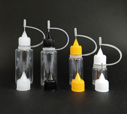Glatte Glas-Tropffflaschen Schraubverschluss 10 ml-120 ml Transparent Schwarz Anpassen
