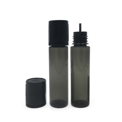 Custom E Flüssigkeit PET-Flasche mit Schraubkappe Runde Form Custom Logo und Farbdruck