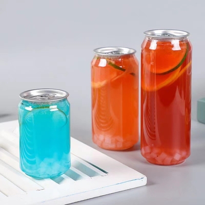 Anpassungsfähige klare Milchteeflaschen mit Griff 120 ml bis 500 ml Kapazität Quadratische runde Form