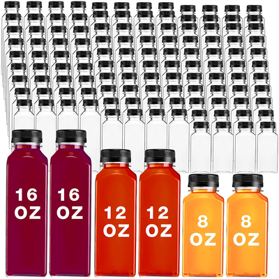 Moderne Quadrat-Runde Kunststoff-Blasen-Tee-Töpfe mit Griff undichtes Deckel 120ml-500ml Kapazität
