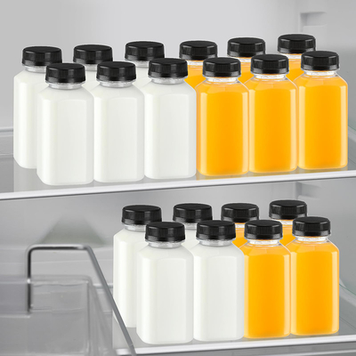 Moderne Kunststoff-Milch-Tee-Flaschen mit isoliertem Griff klare oder benutzerdefinierte Farbe verschiedene Kapazitäten