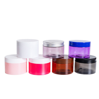 PS Körperbutter Glas Gesichtscreme Lippencreme Kosmetische Verpackung Behälter Kunststoffgläser mit Deckel