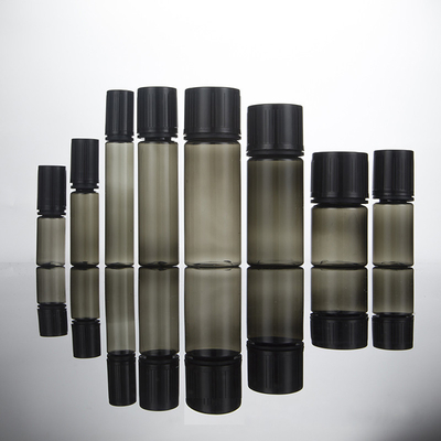 Durchsichtige runde E-Flasche mit kindsicheren Hals