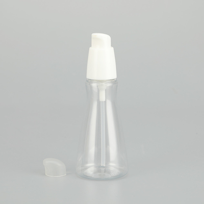 Glatte, runde, transparente PET-Sprayflasche mit klassischem Design