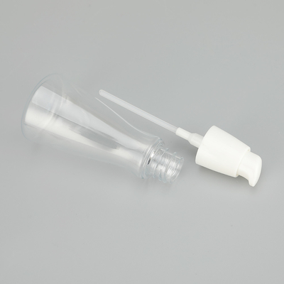 Glatte, runde, transparente PET-Sprayflasche mit klassischem Design