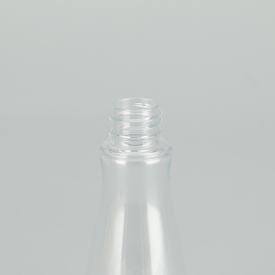 Glatte, runde, transparente PET-Sprayflasche mit klassischem Design