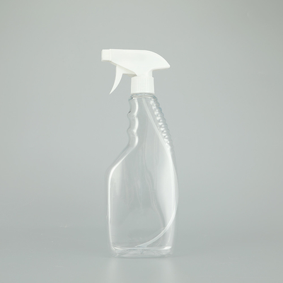 Glatte runde PET-Plastik-Sprayflasche mit klassischem Design und transparenter Farbe.