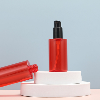 Flaschenkapazität 250 ml Kunststofflotionsflaschen Klar mit Kunststoff-UV-elektroplatiertem Deckelmaterial