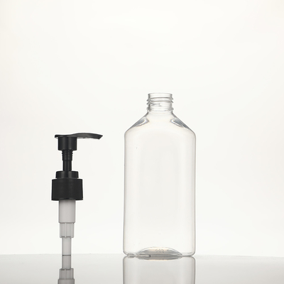 Flaschenkapazität 250 ml Kunststofflotionsflaschen Klar mit Kunststoff-UV-elektroplatiertem Deckelmaterial