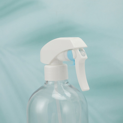 Durchsichtige Plastik-Lotionsflaschen mit weißer Kappe und UV-elektroplattiertem Kragen