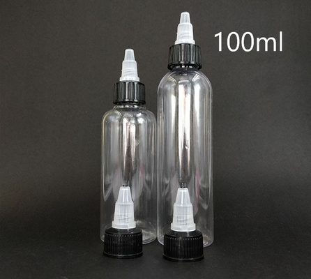 Durchsichtige Plastikflaschen mit Schraubenoberfläche in 15 ml-100 ml Kapazität für individuelle Dichtungen