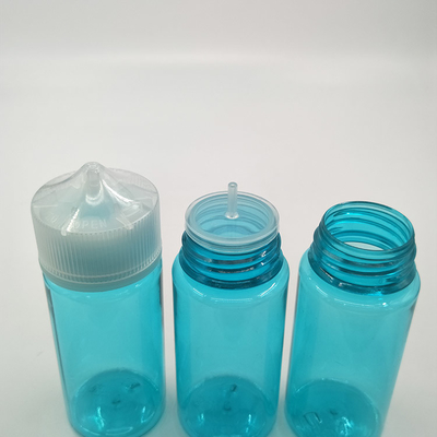 Maßgeschneiderte Round E Flüssigkeitsflasche mit Kinderschutz Hals Transparent Farbbildschirm gedruckt Logo