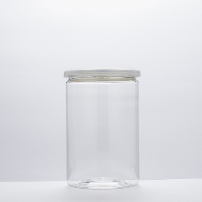 Kunststoffglasbehälter mit Aluminiumdeckel und druckempfindlicher Versiegelungstechnologie
