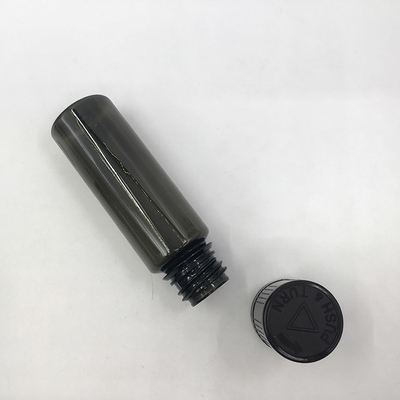 Runde, durchsichtige PET-Flasche mit Schraubkappe