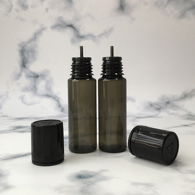 Runde, durchsichtige PET-Flasche mit Schraubkappe