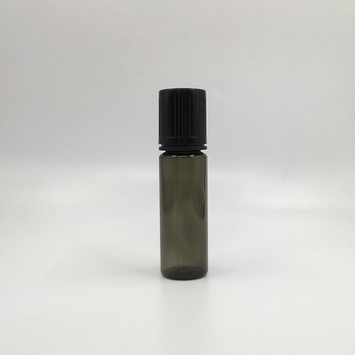 Runde, durchsichtige PET-Flasche mit Schraubkappe