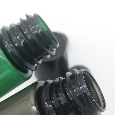 Individuelles Logo Runde Transparente E Flüssigkeitsflasche mit kindersicheren Hals und Bildschirmdruck