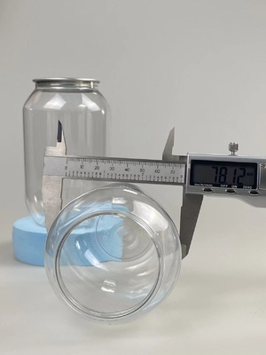 Persönlich angepasste durchsichtige Kosmetik-Glas mit glattem Oberflächendruck