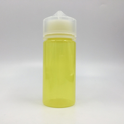100 ml transparente runde E Flüssigflasche mit kindersicherer Schraubkappe