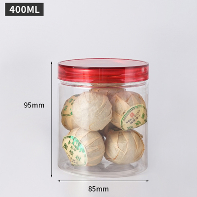 Anpassbare Plastikglasbehälter mit 2oz-8oz Kapazität Transparent/Anpassung Druck und Deckel Optionen