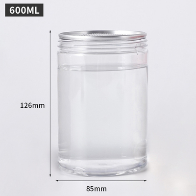 Anpassbare Plastikglasbehälter mit 2oz-8oz Kapazität Transparent/Anpassung Druck und Deckel Optionen