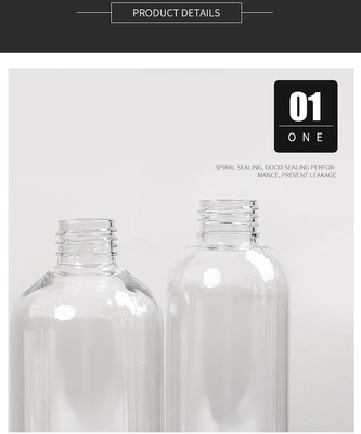120 ml hochwertige Kunststoffsprühflaschen klare Kosmetik-leere PET-Plastikflaschen Feinschmelz-Sprühpumpe
