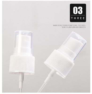 120 ml hochwertige Kunststoffsprühflaschen klare Kosmetik-leere PET-Plastikflaschen Feinschmelz-Sprühpumpe