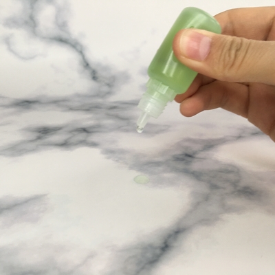PET-Runde Kindersichere Schraubkappe Transparente E-Flüssigkeitsflasche mit individueller Druckfarbe