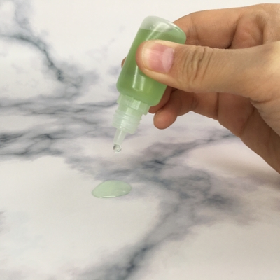 PET-Runde Kindersichere Schraubkappe Transparente E-Flüssigkeitsflasche mit individueller Druckfarbe