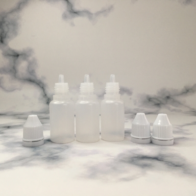PET-Runde Kindersichere Schraubkappe Transparente E-Flüssigkeitsflasche mit individueller Druckfarbe