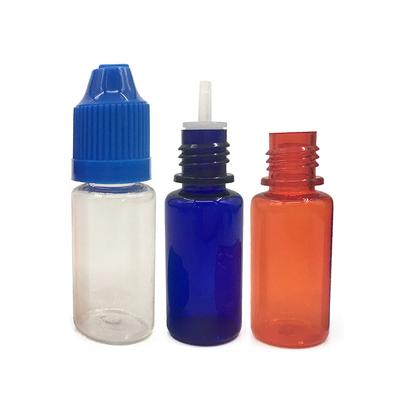 Transparente 10ml 15ml 30ml 60ml 80ml 100ml PET E Flüssigflasche mit individuellem Logo-Druck