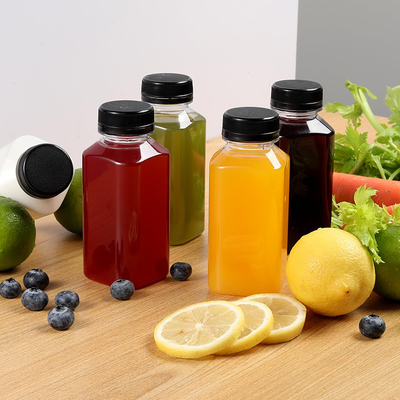 Moderne Quadrat-Runde Glas-Milch-Tee-Flaschen 120 ml 250 ml 500 ml Kapazität