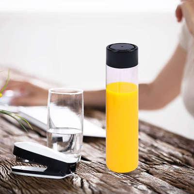 BPA-freie Milchtee-Flaschen mit Schraube am Deckel, Quadrat, runde Form und bequemer Griff