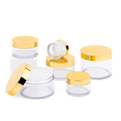 Anpassbares klares Kosmetikgefäß Set verschiedene Größen für Make-up Hautpflege Druckempfindliche Dichtung