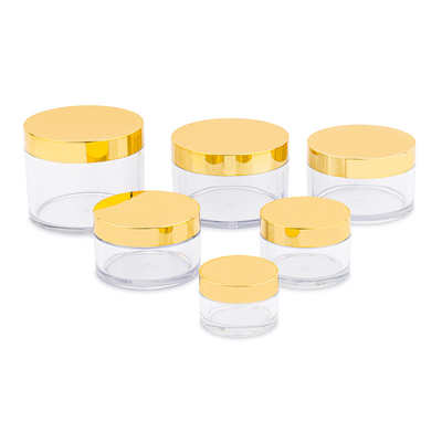 Anpassbares klares Kosmetikgefäß Set verschiedene Größen für Make-up Hautpflege Druckempfindliche Dichtung