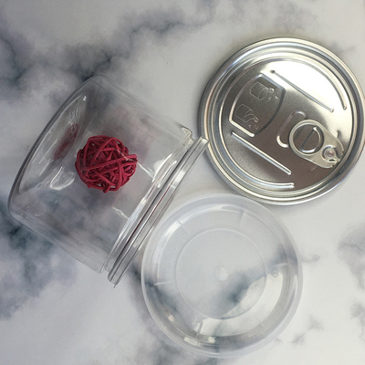 Zusammengestellte Plastik-Kosmetik-Glas mit druckempfindlicher Dichtung und verschiedenen Kapazitätsoptionen