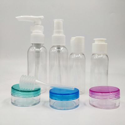 Durchsichtige UV-elektroplatierte Kunststoff-Lotionsflaschen mit Flip-Top-Kappe in 30 ml, 50 ml und 60 ml Größen