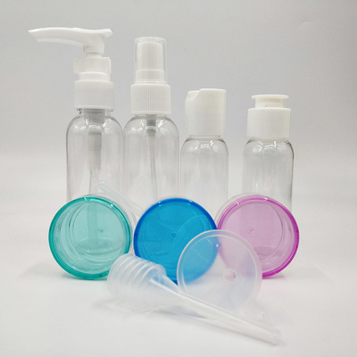 Umweltfreundliche Plastik-Lotionsflaschen mit individuellem Siebdruck und UV-elektroplatierten Kappen