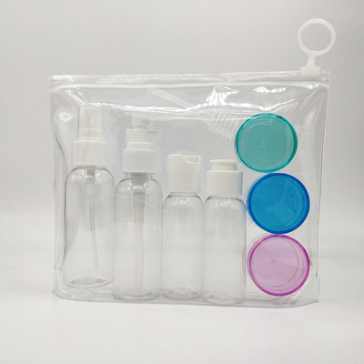 Umweltfreundliche Plastik-Lotionsflaschen mit individuellem Siebdruck und UV-elektroplatierten Kappen