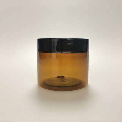 Nahrungsmittel-Grad Custom Leere Breite PET-Verpackung 100g 150g 200g 8oz 4oz Kosmetik Klar weiß schwarz Plastikglas mit Deckel