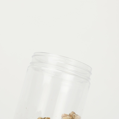 Durchsichtige Plastikglasbehälter mit Aluminiumdeckel für pharmazeutische Verpackungen