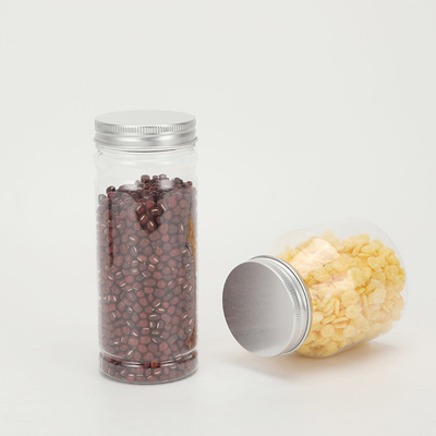 Durchsichtige Plastikglasbehälter mit Aluminiumdeckel für pharmazeutische Verpackungen