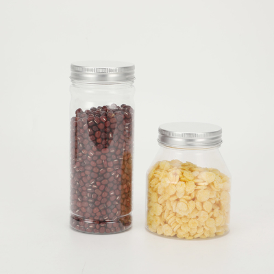 Durchsichtige Plastikglasbehälter mit Aluminiumdeckel für pharmazeutische Verpackungen