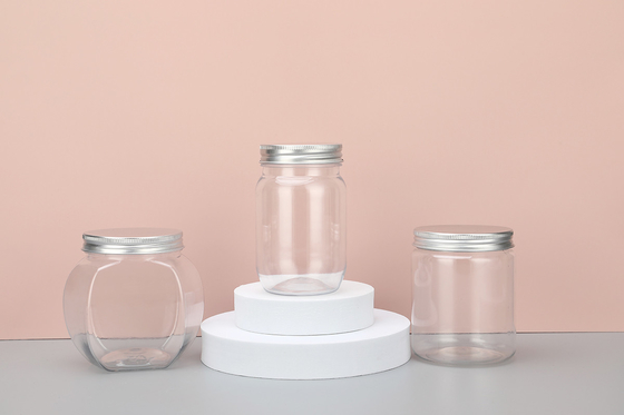 Leerer Plastik-Kosmetikbehälter Runder Körpercreme-Glas 150 g 200 g 250 g 8 oz Haarcreme-Glas