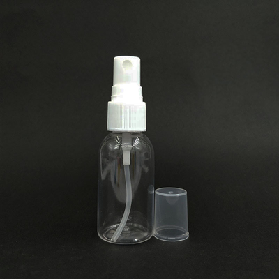 30 ml Unzen PET-Plastik-Leere Nachfüllbare klare Nebelsprühflasche mit schwarz-weißen Kappen