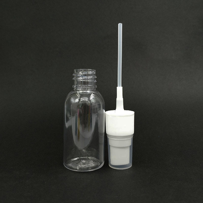 30 ml Unzen PET-Plastik-Leere Nachfüllbare klare Nebelsprühflasche mit schwarz-weißen Kappen