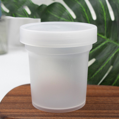 Quadratische 0,5 kg Bubble-Tee-Gläser mit Schraube auf Deckel und Griff