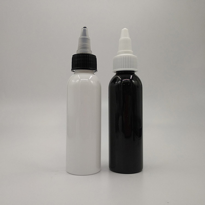 5000 Stück eigenes Logo Glatte Oberfläche Klar schwarze Tropffflasche mit Schraubkappe