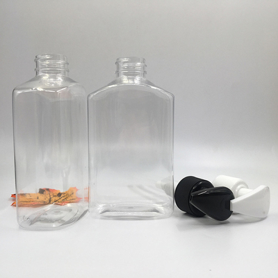 Mehrfachverwendbare Kunststoffflasche mit rosa PET-Pumpe zur Verteilung von Lotion-Gesichtsschaum und Shampoo
